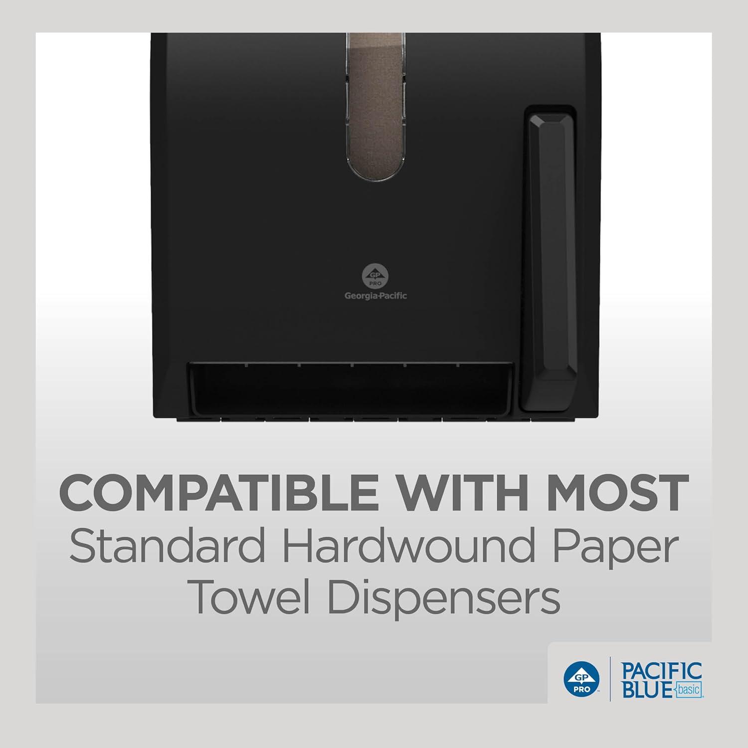 image:imageGeorgiaPacific Pacific Blue Basic Recycled Hardwound Paper Towel Rolls by GP PRO GeorgiaPacific Brown 26301 800 Feet Per Roll 6 Rolls Per Case12 Rolls