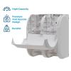 Georgia-Pacific Compact 4-Roll Quad Coreless High-Capacity Toilet Paper Dispenser by GP PRO, Faux Stainless, 56746A. 11.750″ W x 6.900″ D x 13.250″ H(White)