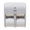 Georgia-Pacific Compact 4-Roll Quad Coreless High-Capacity Toilet Paper Dispenser by GP PRO, Faux Stainless, 56746A. 11.750″ W x 6.900″ D x 13.250″ H(White)