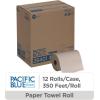 Georgia-Pacific Pacific Blue Basic Recycled Hardwound Paper Towel Rolls by GP PRO (Georgia-Pacific); Brown; 26301; 800 Feet Per Roll; 6 Rolls Per Case(12 Rolls)