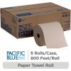 Georgia-Pacific Pacific Blue Basic Recycled Hardwound Paper Towel Rolls by GP PRO (Georgia-Pacific); Brown; 26301; 800 Feet Per Roll; 6 Rolls Per Case(6 Rolls)