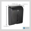 Georgia-Pacific Push Paddle Roll Paper Towel Dispenser by GP PRO, 54338A, Black(Folded Paper Towel Dispenser)