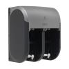image:imageGeorgiaPacific Compact 4Roll Quad Coreless HighCapacity Toilet Paper Dispenser by GP PRO Faux Stainless 56746A 11750 W x 6900 D x 13250 HStainless Finish