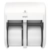 Georgia-Pacific Compact 4-Roll Quad Coreless High-Capacity Toilet Paper Dispenser by GP PRO, Faux Stainless, 56746A. 11.750″ W x 6.900″ D x 13.250″ H(White)