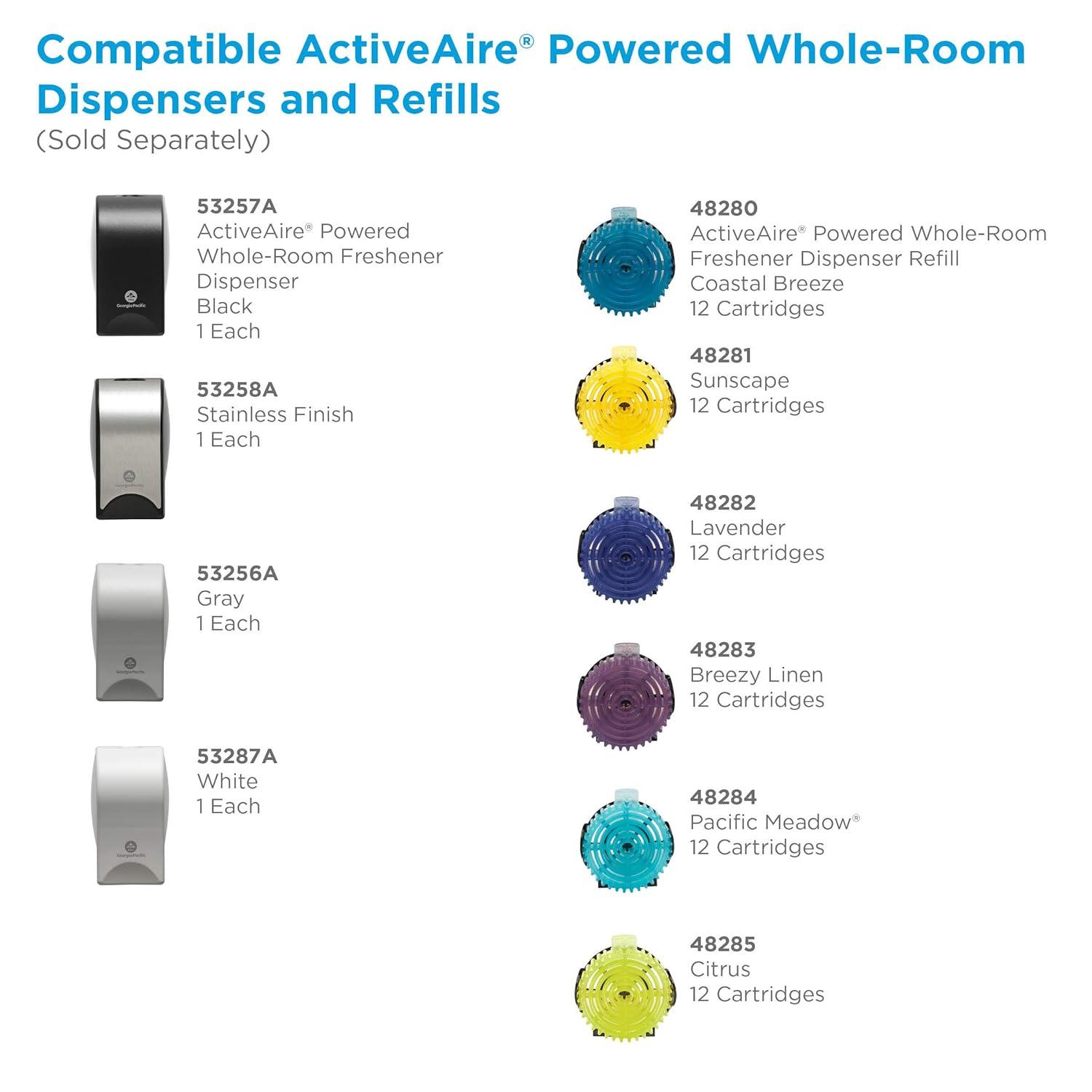 image:imageActiveAire Powered WholeRoom Air Freshener Dispenser by GP PRO GeorgiaPacific Black 53257A 4090 W x 3610 D x 6820 HBlack