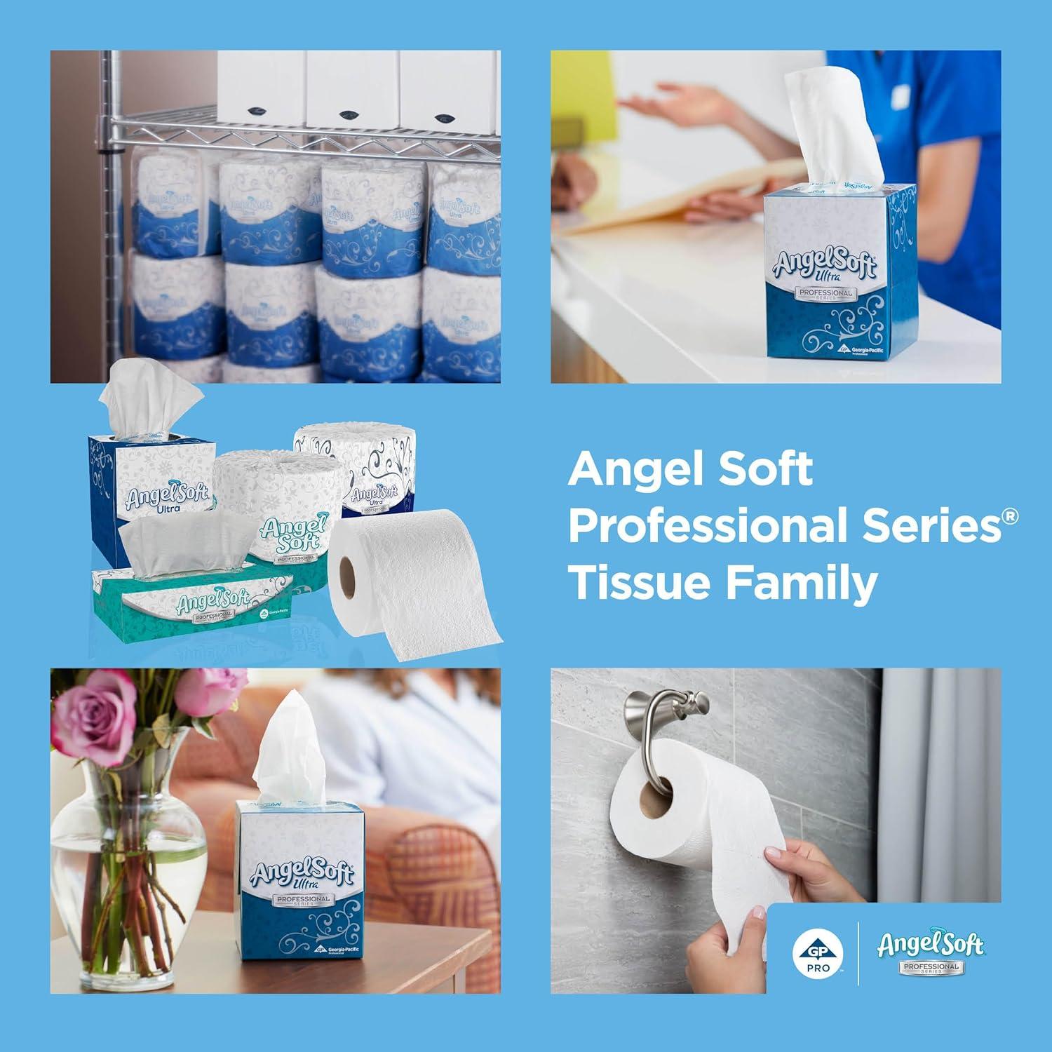 image:imageAngel Soft Professional Series 2Ply Facial Tissue 46580 96 Sheets 36 Boxes Bulk Pack Ideal for Bathrooms Meeting Rooms Reception Areas