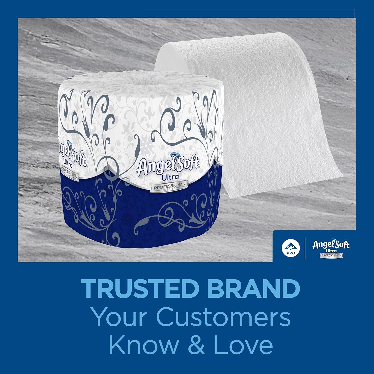 image:imageAngel Soft Professional Series by GeorgiaPacific PRO 2Ply Embossed Toilet Paper White Individually Wrapped 450 Sheets Per Roll 80 Toilet Tissue Rolls Per Case 16880400 Count Pack of 60
