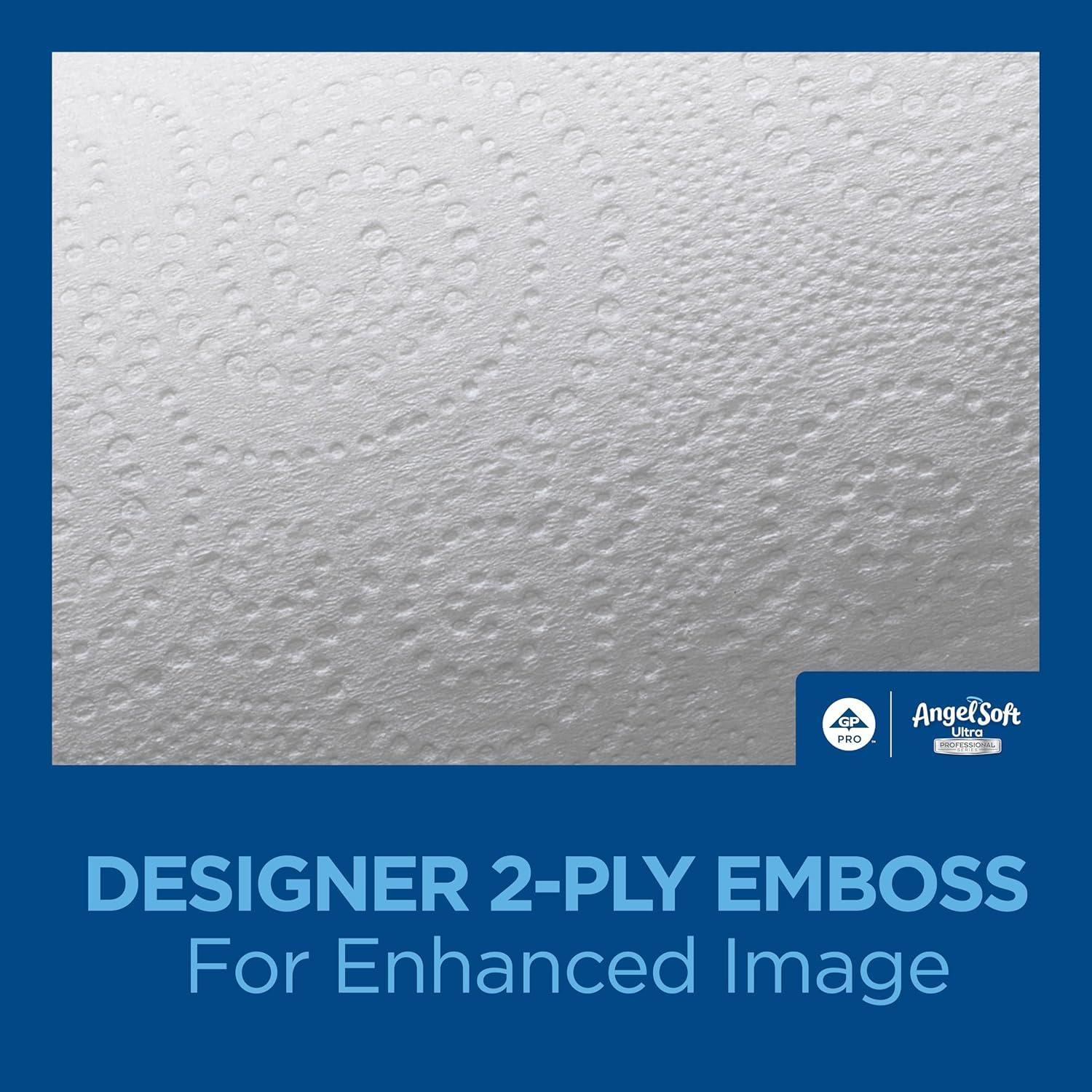 image:imageAngel Soft Professional Series by GeorgiaPacific PRO 2Ply Embossed Toilet Paper White Individually Wrapped 450 Sheets Per Roll 80 Toilet Tissue Rolls Per Case 16880400 Count Pack of 60