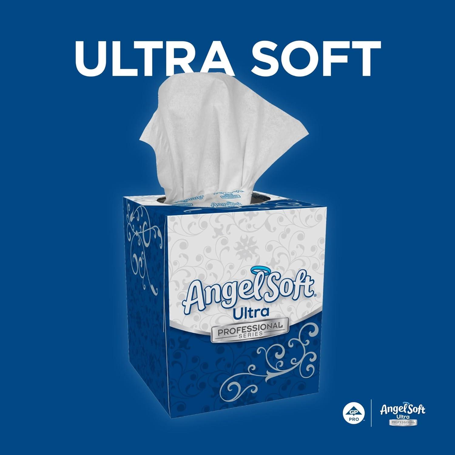 image:imageAngel Soft Ultra Professional Series Premium 2Ply Facial Tissue by GP PRO GeorgiaPacific Flat Box 48560 125 Sheets Per Box 30 Boxes Per CaseWhite