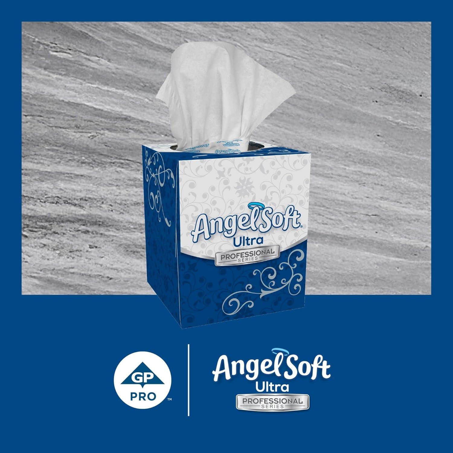 image:imageAngel Soft Ultra Professional Series Premium 2Ply Facial Tissue by GP PRO GeorgiaPacific Flat Box 48560 125 Sheets Per Box 30 Boxes Per CaseWhite