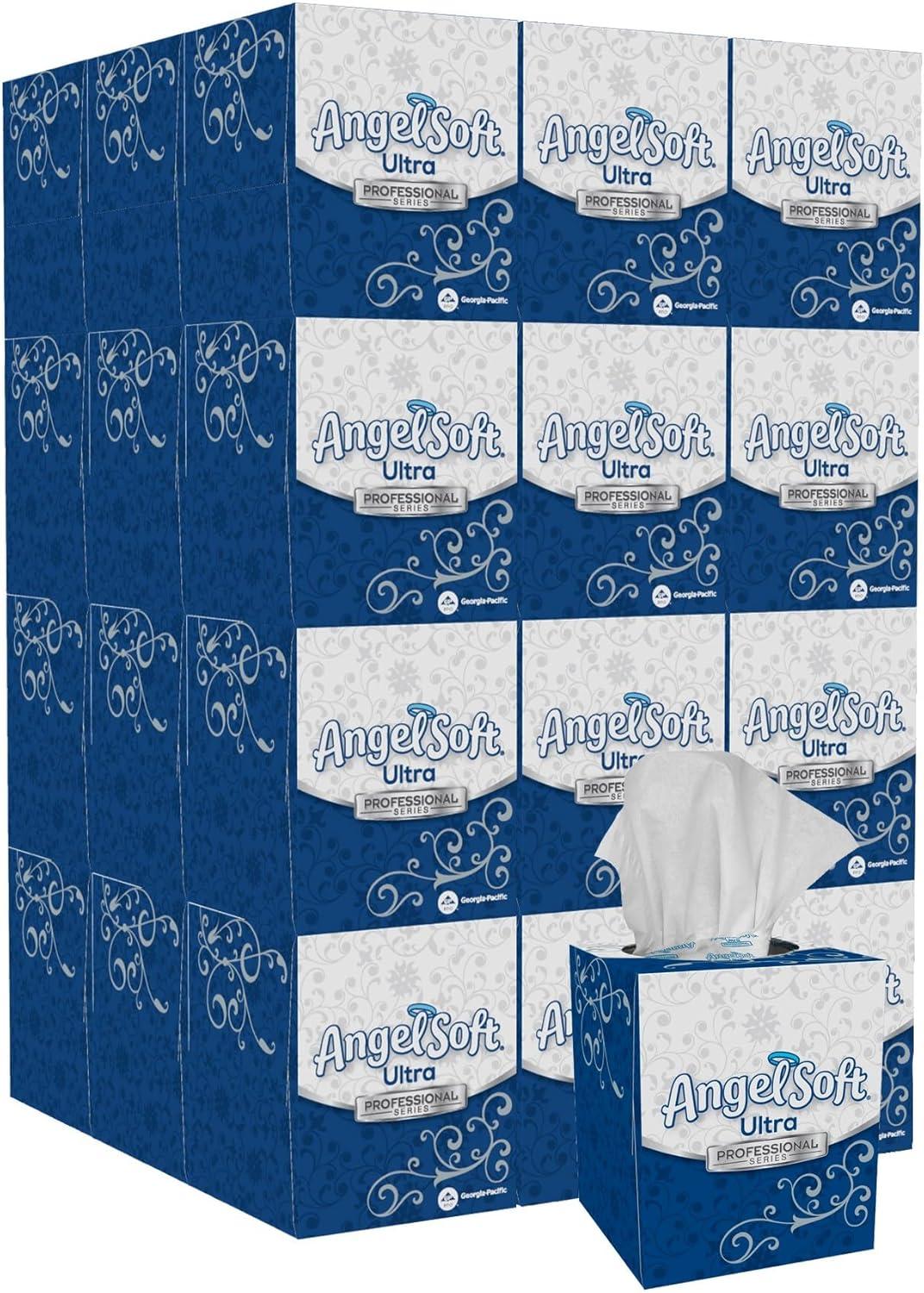 image:imageAngel Soft Ultra Professional Series Premium 2Ply Facial Tissue by GP PRO GeorgiaPacific Flat Box 48560 125 Sheets Per Box 30 Boxes Per CaseWhite