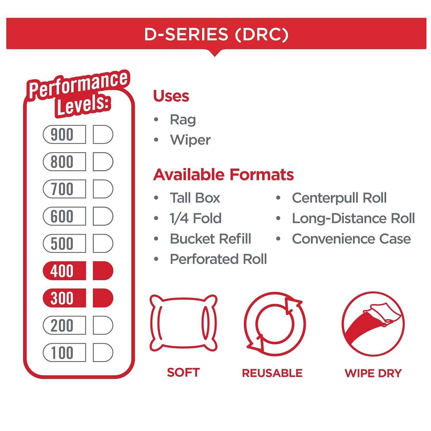image:imageBrawny Professional D400 Disposable Cleaning Towel by GP PRO GeorgiaPacific 2008003 White 152 Towels Per Box