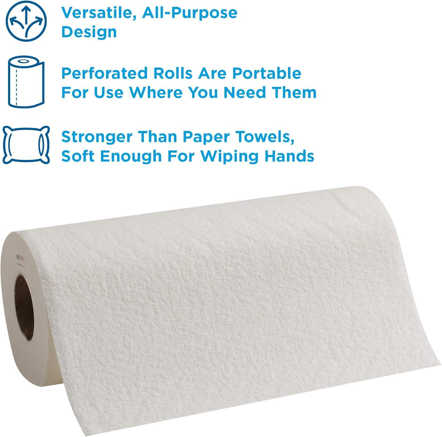 image:imageBrawny Professional Perforated Paper Towel Rolls Disposable Cleaning Towel 20085 20 Rolls per Case 84 Sheets per RollWhite