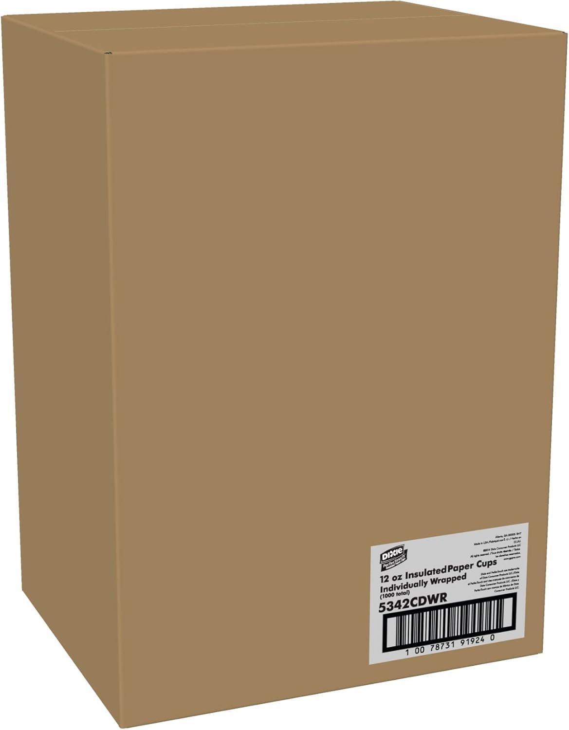 image:imageDixie PerfecTouch 8 oz Paper Coffee Cups By GP PRO Coffee Haze Design 1000 Count Individually Wrapped Disposable Cups 5338CDWRMulticolor