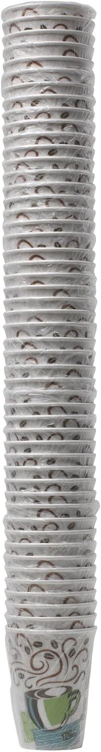 image:imageDixie PerfecTouch 8 oz Paper Coffee Cups By GP PRO Coffee Haze Design 1000 Count Individually Wrapped Disposable Cups 5338CDWRMulticolor