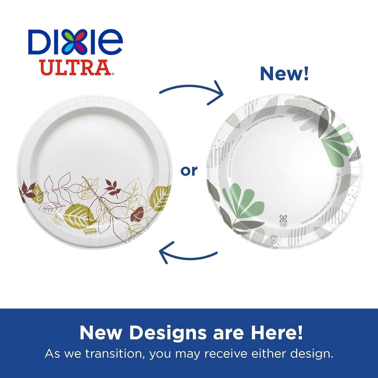 image:imageDixie Ultra 10 Inch HeavyWeight Paper Plates By GP PRO Pathways Botanical Design 500 Count 125 Disposable Plates Per Pack 4 Packs Per Case SXP10PATHPathways Design