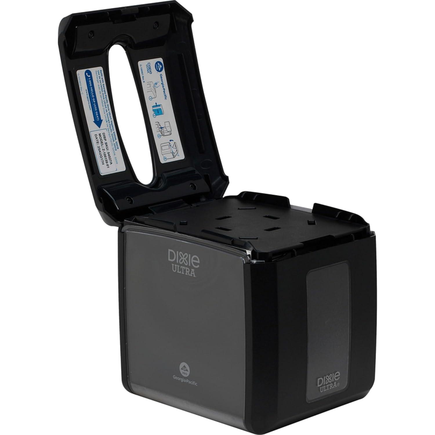 image:imageDixie Ultra Tabletop Interfold Napkin Dispenser by GP PRO GeorgiaPacific Stainless 54528A Holds 275 Napkins 7600 W x 6100 D x 7200 HBlack