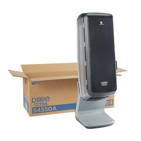 image:imageDixie Ultra Tower Interfold Napkin Dispenser by GP PRO GeorgiaPacific Black 54550A Holds 1000 Napkins 8800 L x 9300 W x 27600 H