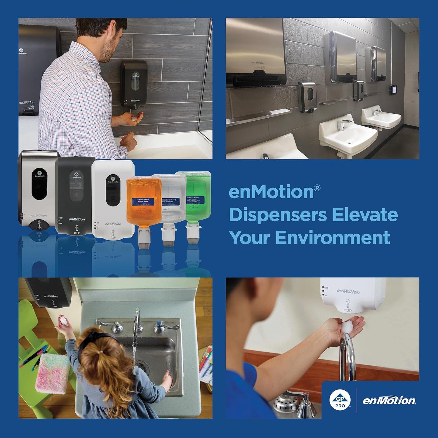 image:imageENMOTION GEN2 AUTOMATED TOUCHLESS SOAP amp SANITIZER Dispenser by GP PRO GEORGIAPACIFIC Stainless Finish 1 Dispenser