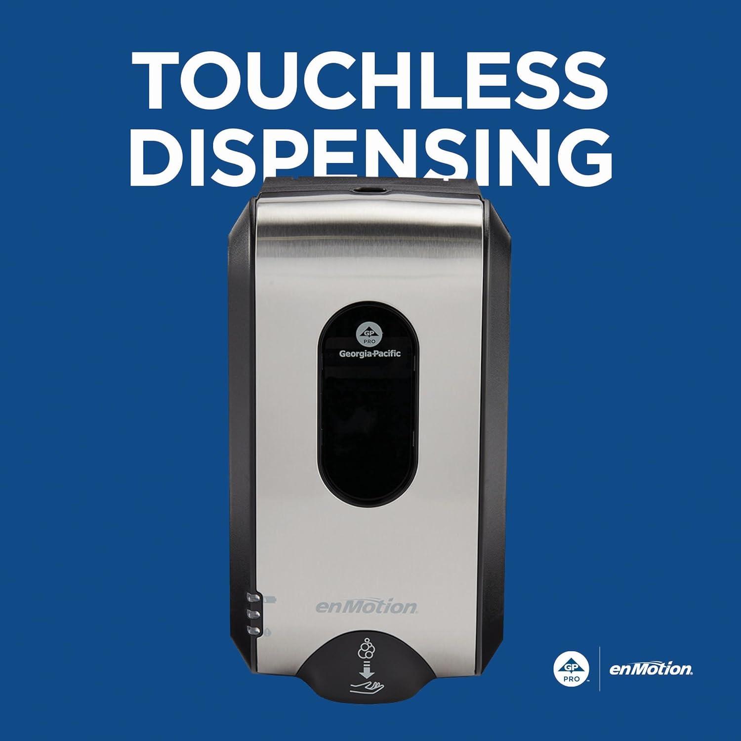 image:imageENMOTION GEN2 AUTOMATED TOUCHLESS SOAP amp SANITIZER Dispenser by GP PRO GEORGIAPACIFIC Stainless Finish 1 Dispenser