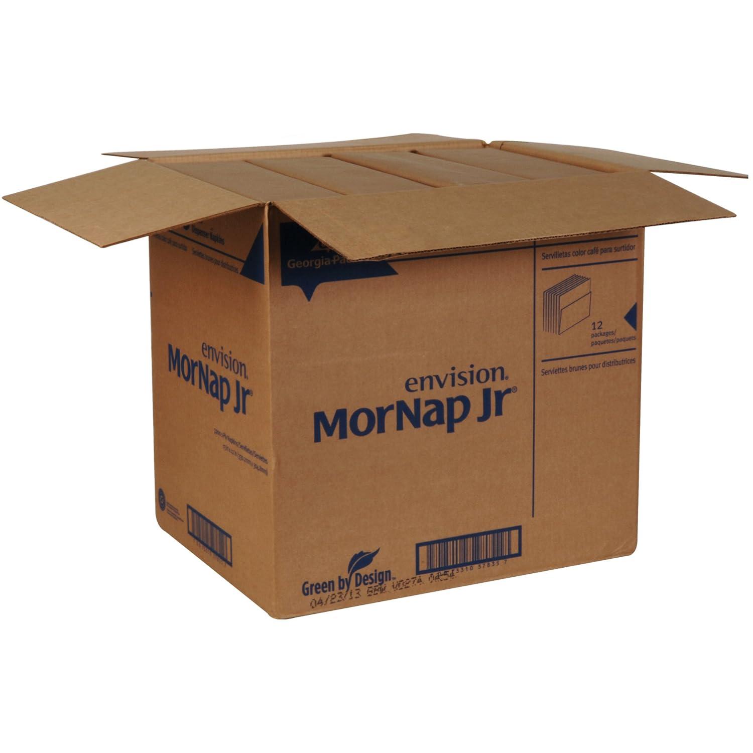 image:imageGEORGIAPACIFIC Dixie FullFold 1Ply Napkin Refill Previously Branded MorNap Jr by GP PRO GeorgiaPacific Brown 37835 600 Napkins Per Pack 12 Packs Per CaseBrown