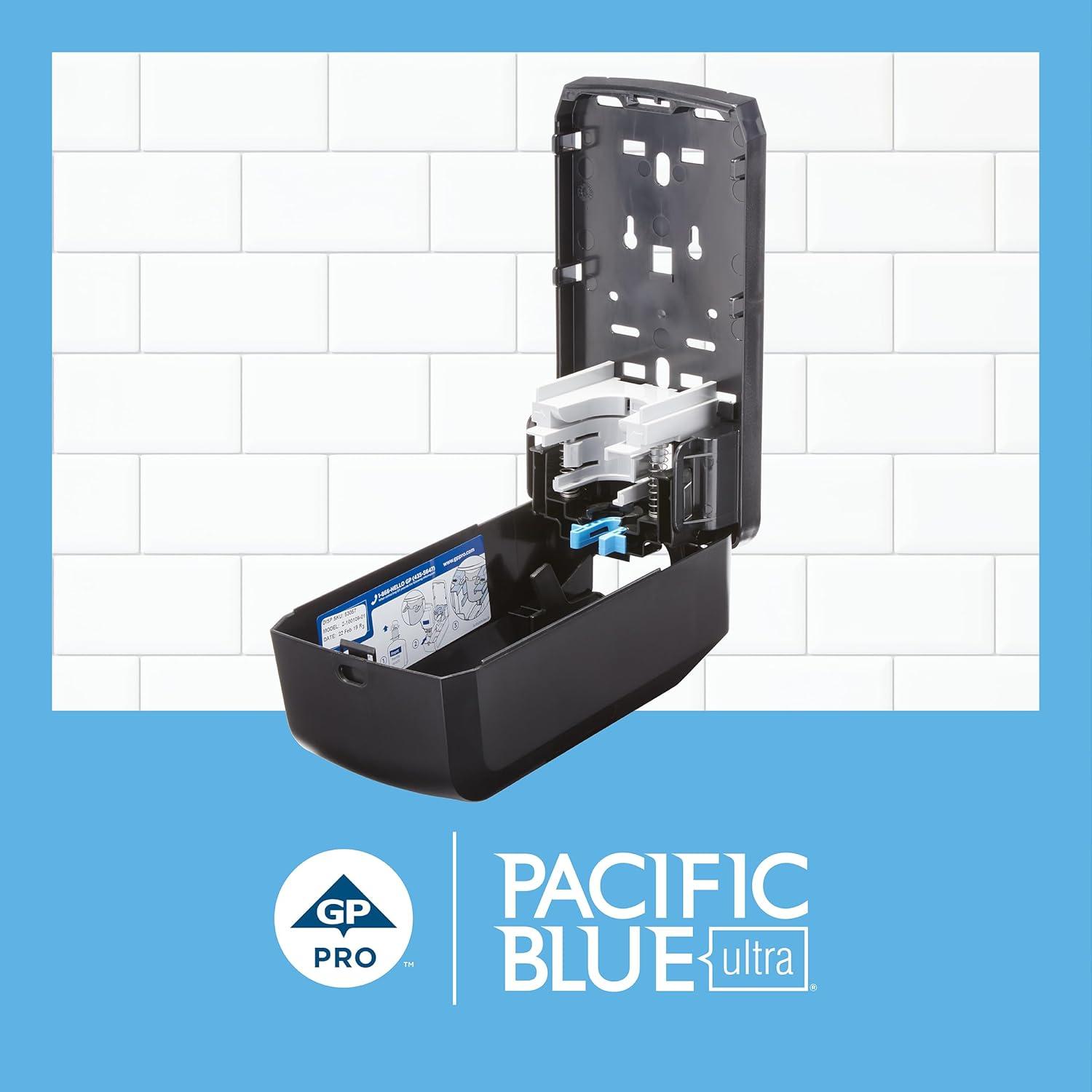 image:imageGeorgiaPacific 53590 Pacific Blue Ultra Automated Soap Dispenser Black Wall Mounted Easy To Install amp Maintain Batteries IncludedBlack