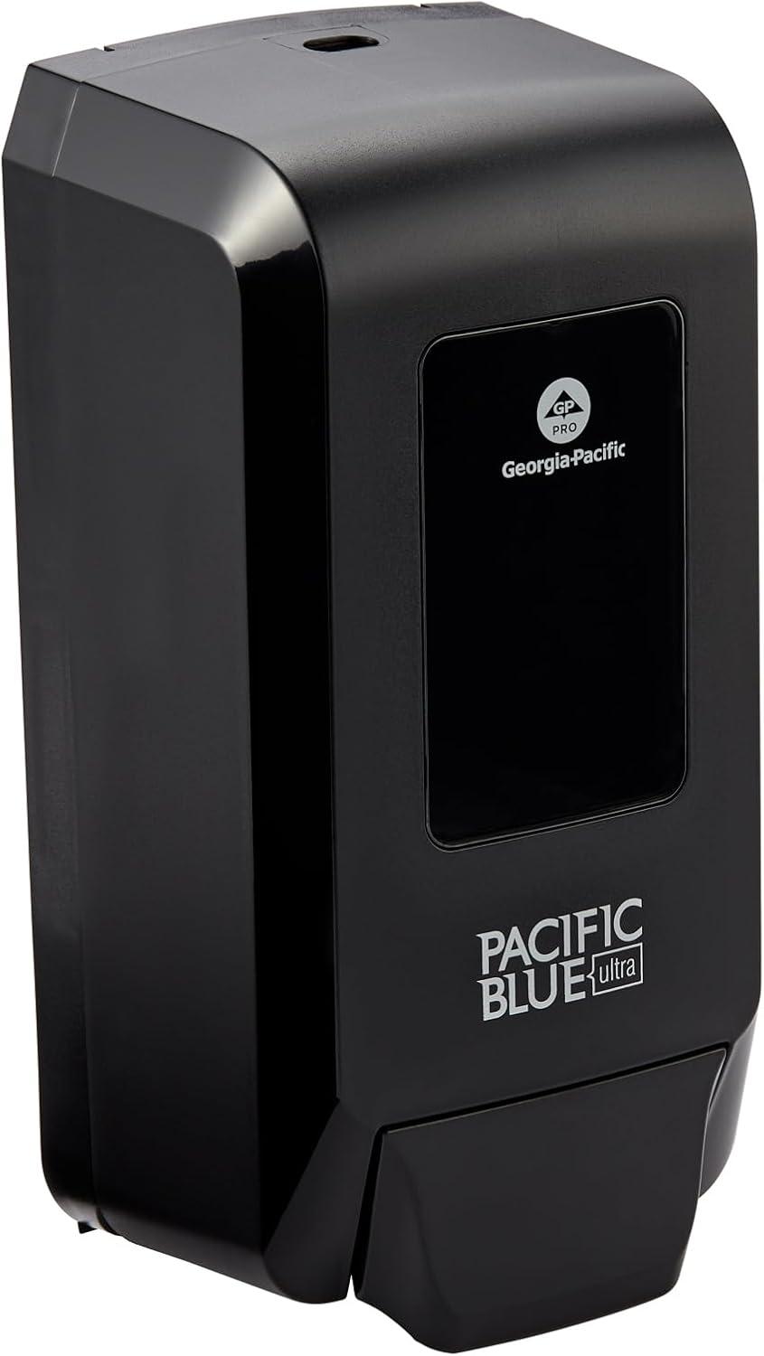 image:imageGeorgiaPacific 53590 Pacific Blue Ultra Automated Soap Dispenser Black Wall Mounted Easy To Install amp Maintain Batteries IncludedBlack