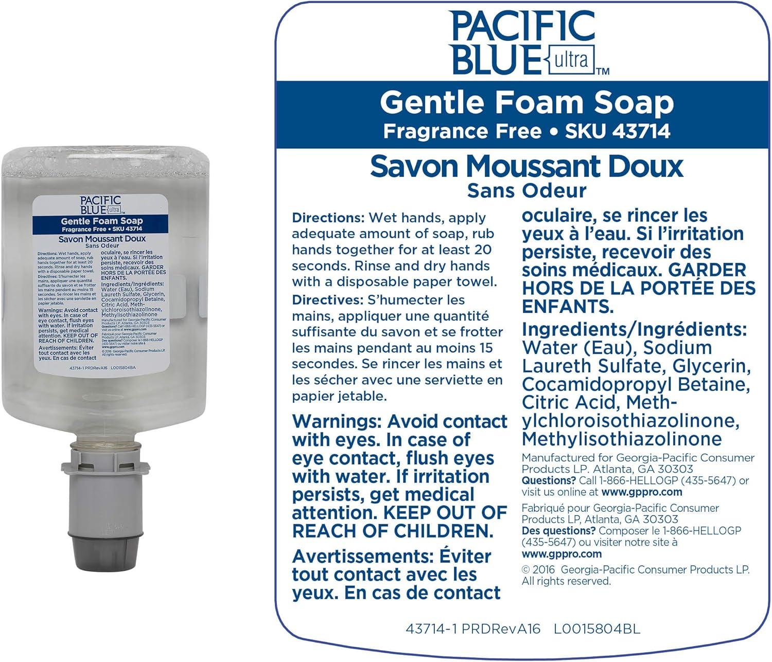 image:imageGeorgiaPacific 53590 Pacific Blue Ultra Automated Soap Dispenser Black Wall Mounted Easy To Install amp Maintain Batteries IncludedManual Push Dispenser