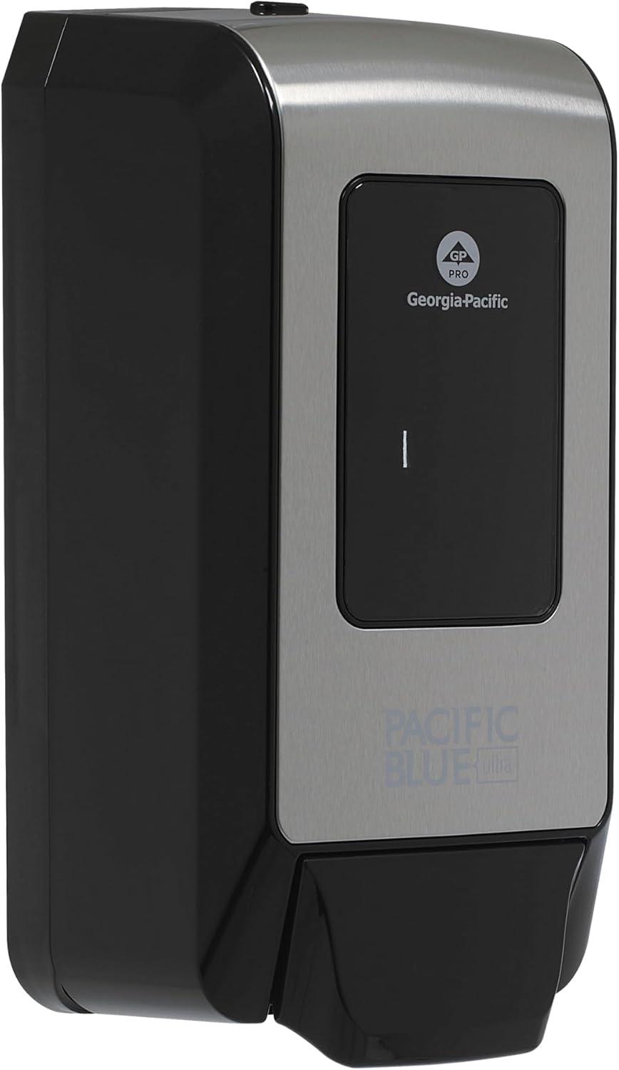 image:imageGeorgiaPacific 53590 Pacific Blue Ultra Automated Soap Dispenser Black Wall Mounted Easy To Install amp Maintain Batteries IncludedManual Push Dispenser