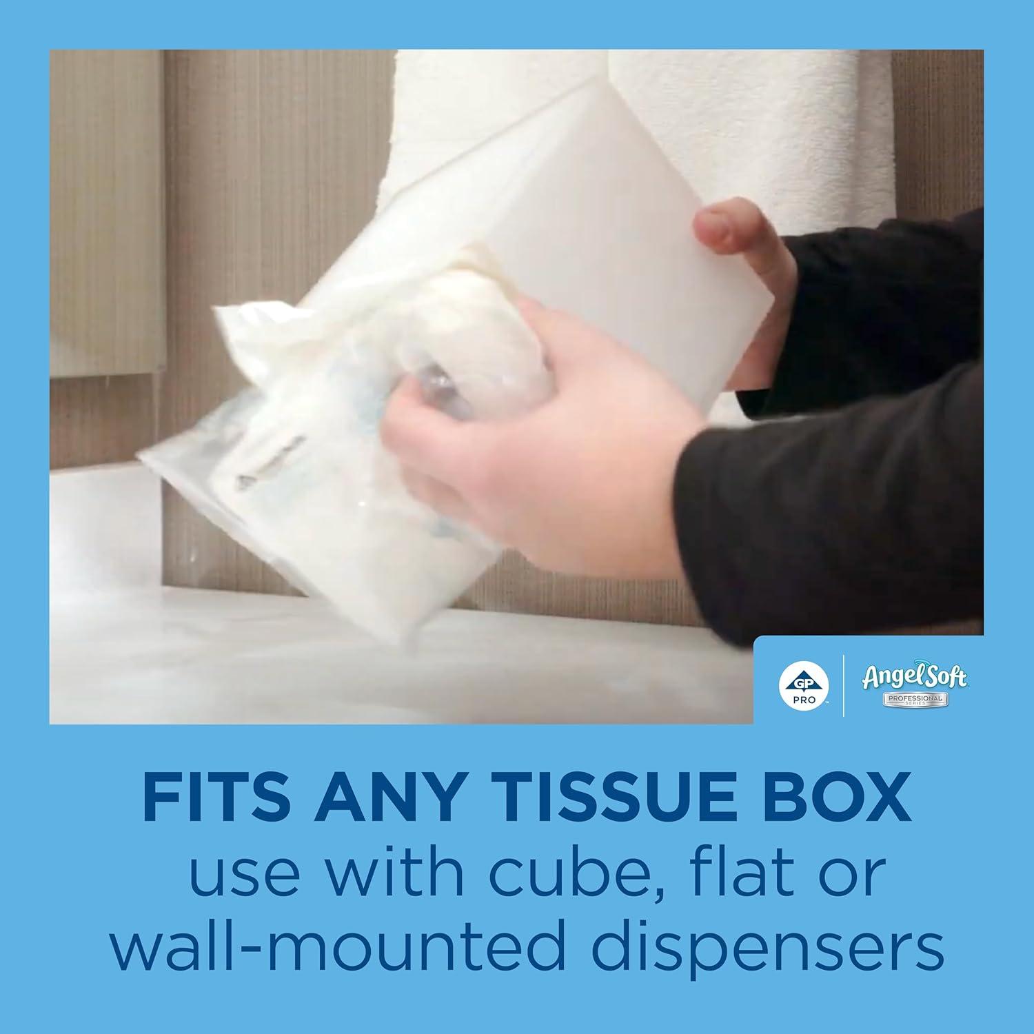 image:imageGeorgiaPacific Angel Soft Professional Series 2Ply Facial Tissue 48580 100 Sheets Per Box 30 Tissue Flat Boxes Per Bulk Case1 Count Pack of 54