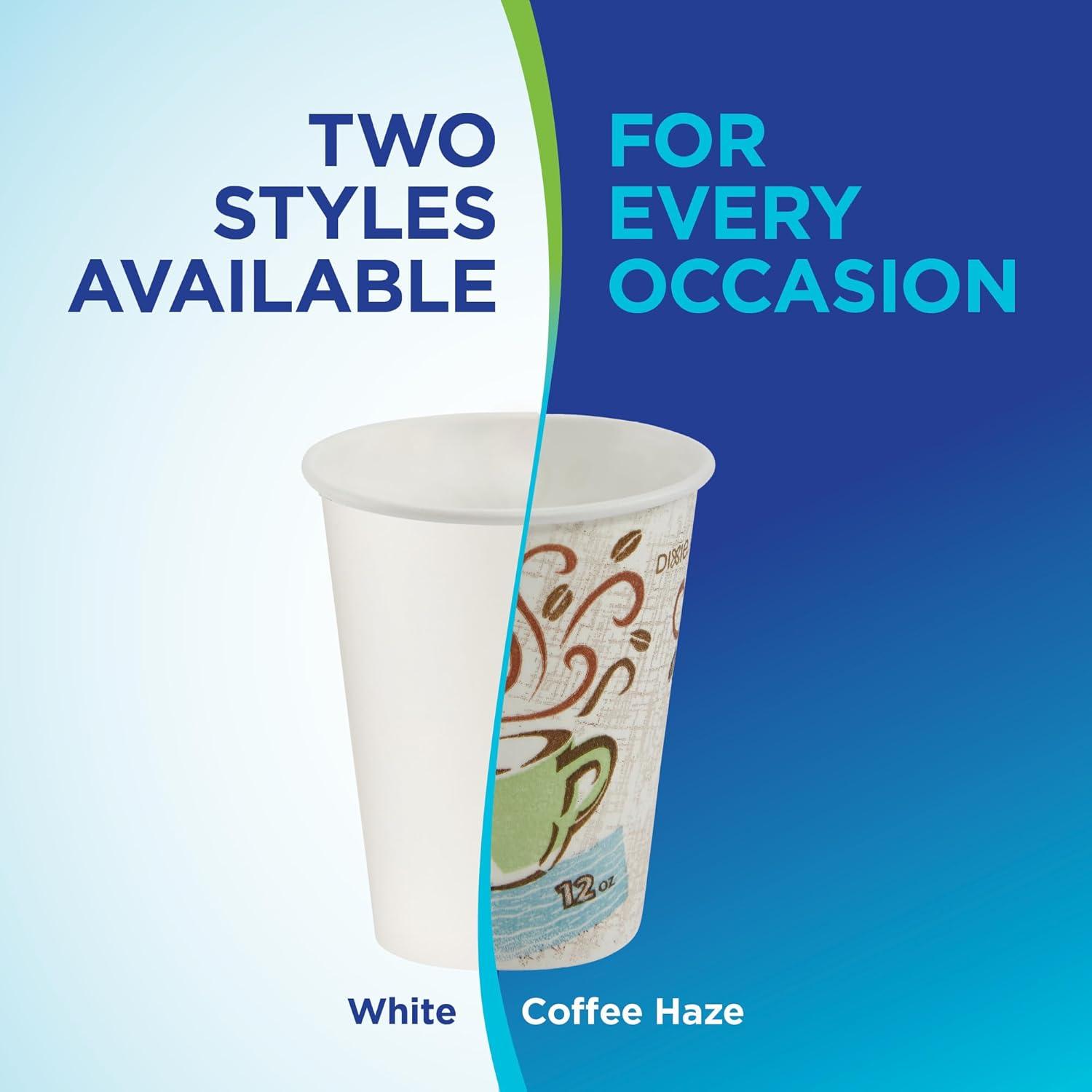 image:imageGeorgiaPacific Dixie PerfecTouch 12 oz Paper Coffee Cups By GP PRO Coffee Haze Design 1000 Count 50 Disposable Cups Per Pack 20 Packs Per Case 5342CD10 oz