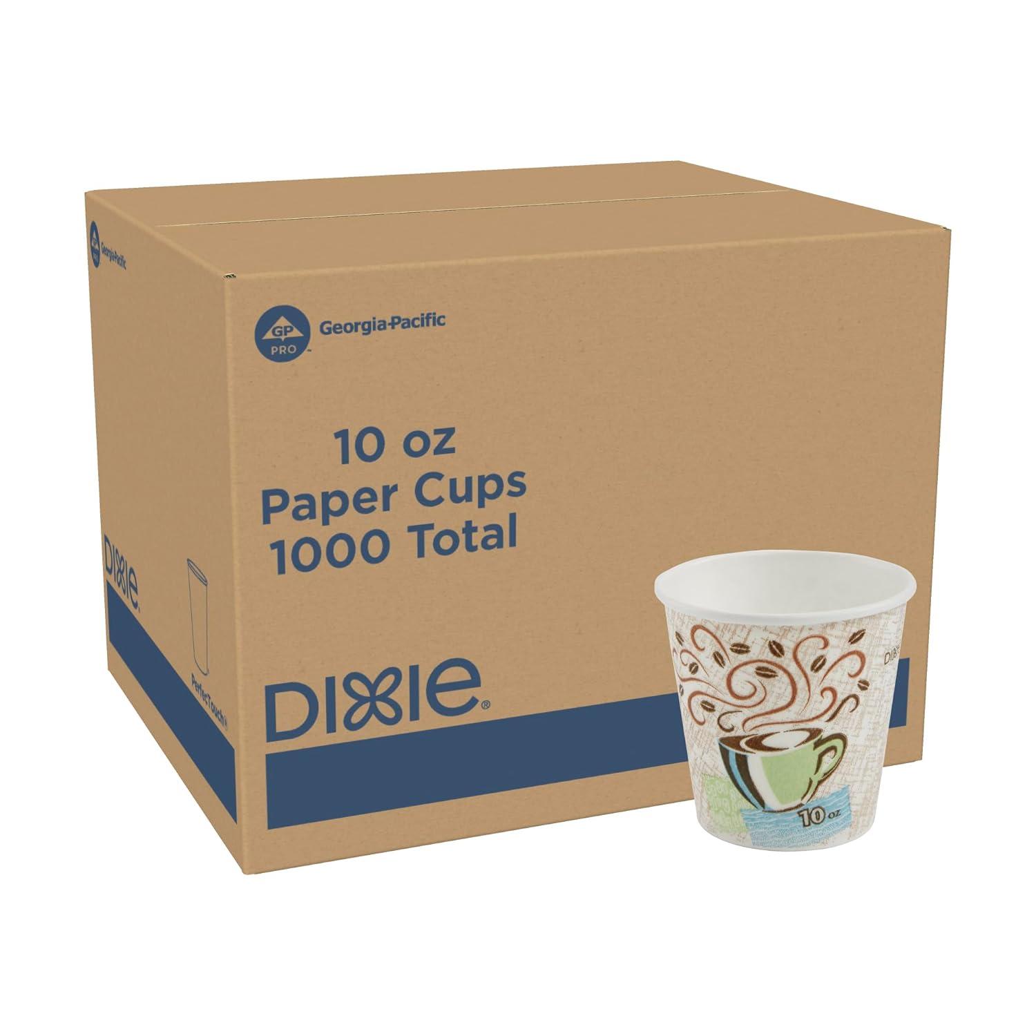 image:imageGeorgiaPacific Dixie PerfecTouch 12 oz Paper Coffee Cups By GP PRO Coffee Haze Design 1000 Count 50 Disposable Cups Per Pack 20 Packs Per Case 5342CD10 oz