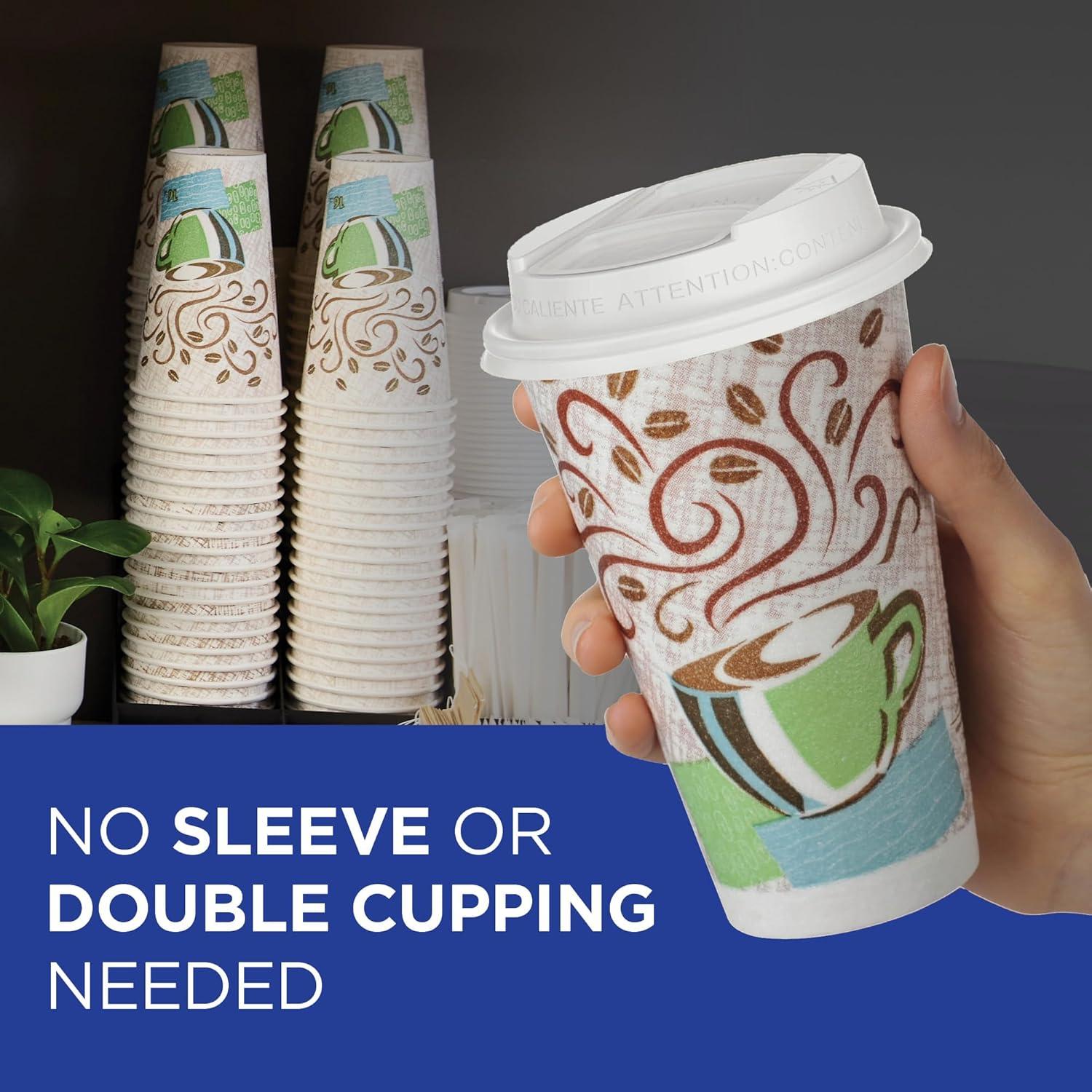 image:imageGeorgiaPacific Dixie PerfecTouch 12 oz Paper Coffee Cups By GP PRO Coffee Haze Design 1000 Count 50 Disposable Cups Per Pack 20 Packs Per Case 5342CD25 Count Pack of 20
