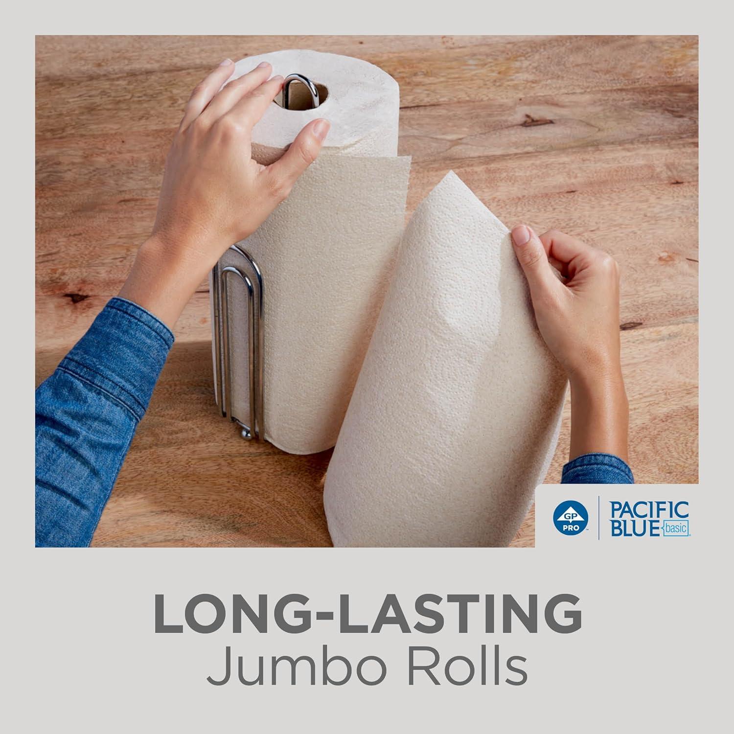 image:imageGeorgiaPacific Pacific Blue Select 2Ply Perforated Roll Paper Towel White 85 Sheets Per Roll 30 Rolls Per Case 27385Brown