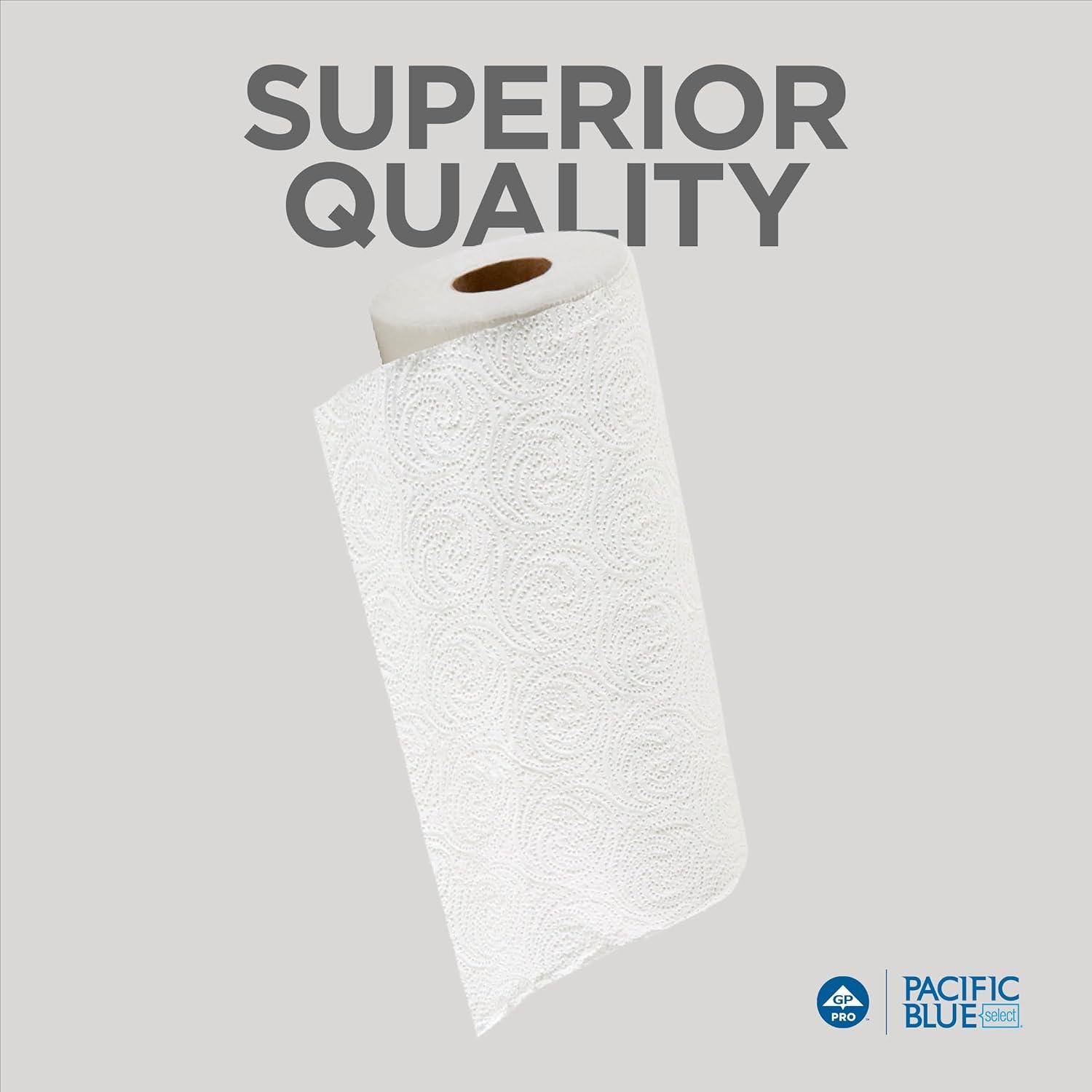 image:imageGeorgiaPacific Pacific Blue Select 2Ply Perforated Roll Paper Towels by GeorgiaPacific Pro 100 Sheets Per Roll 30 Rolls Per Casewhite 27300White
