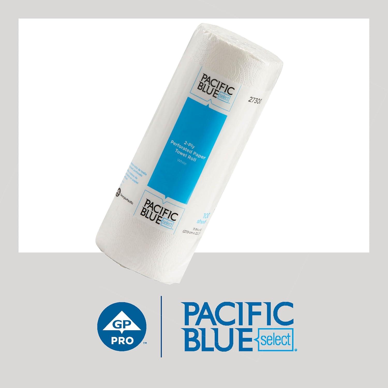 image:imageGeorgiaPacific Pacific Blue Select 2Ply Perforated Roll Paper Towels by GeorgiaPacific Pro 100 Sheets Per Roll 30 Rolls Per Casewhite 27300White