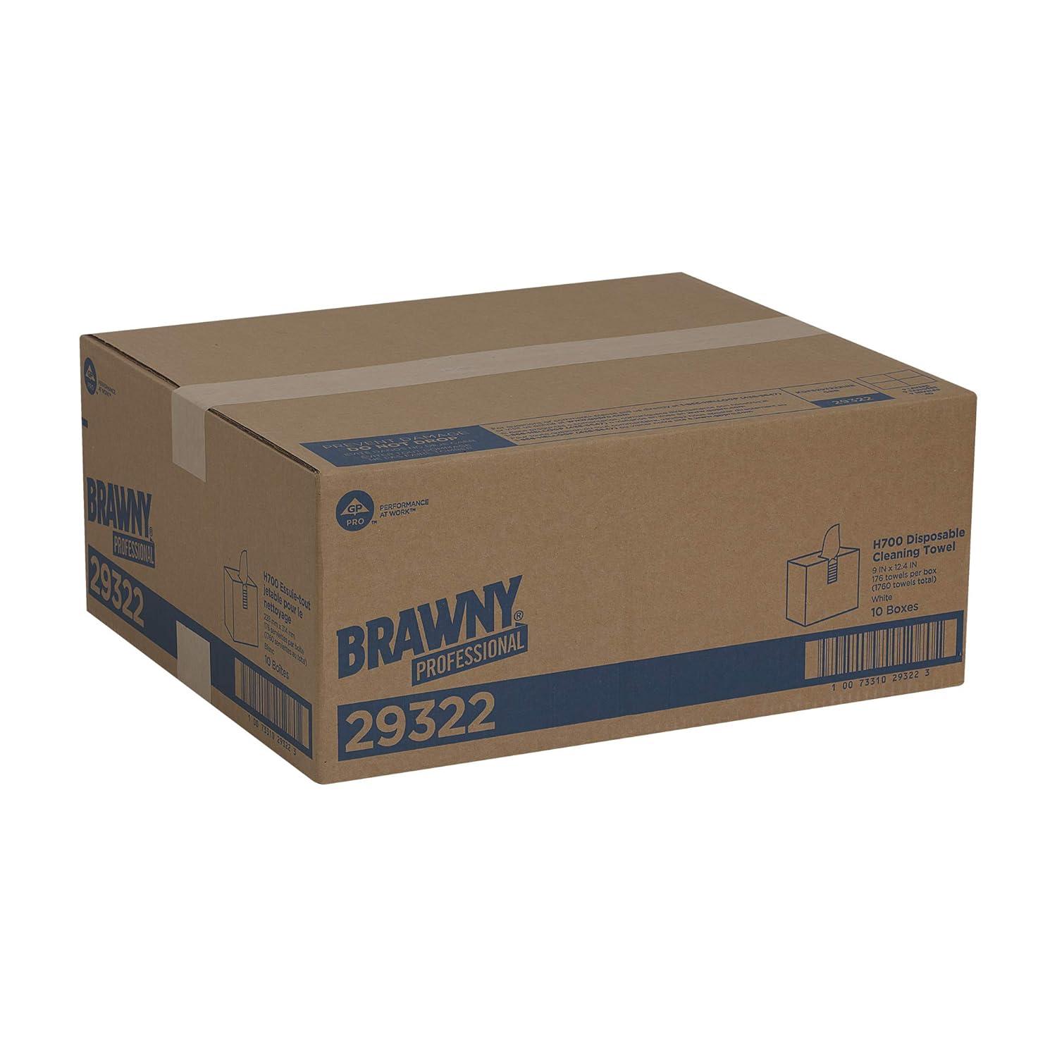 image:imageGeorgiaPacific Professional 25024 Brawny Industrial Heavy Duty Qrtrfld Shop Towels 13x13 White 70 Per Pack Case of 12 PacksWhite