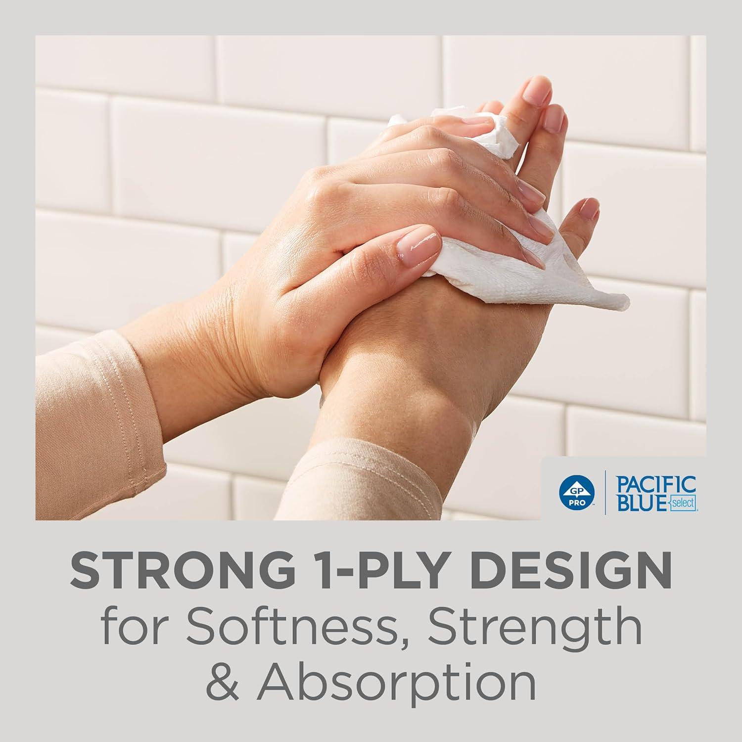 image:imagePacific Blue Basic Multifold Paper Towels by GP PRO GeorgiaPacific White 20204 250 Towels Per Pack 16 Packs Per Case Case of 16 Packs 250 per PackPacific Blue Select