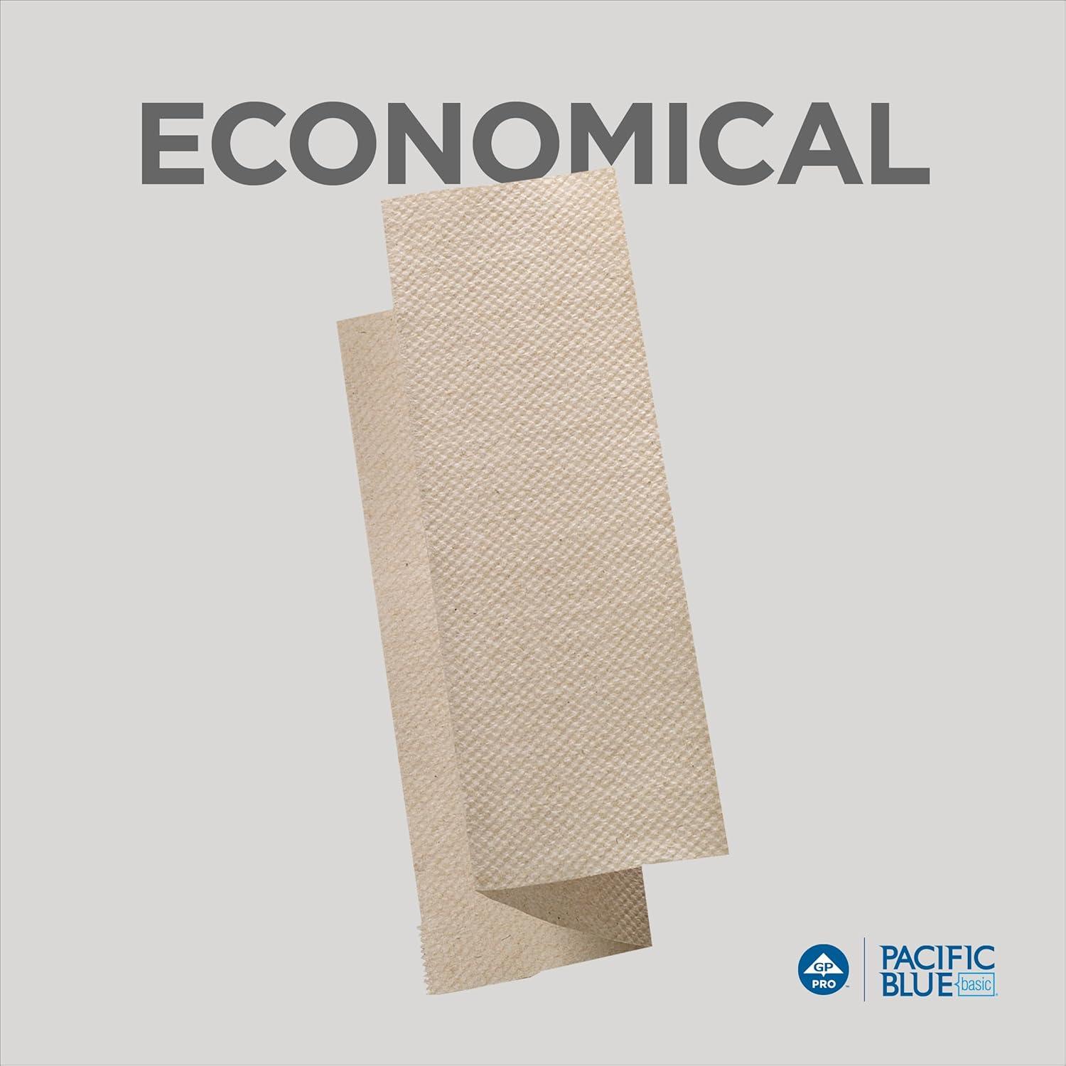 image:imagePacific Blue Basic Recycled Multifold Paper Towels Previously branded Envision by GP PRO GeorgiaPacific Brown 23304 250 Towels Per Pack 16 Packs Per CaseBrown