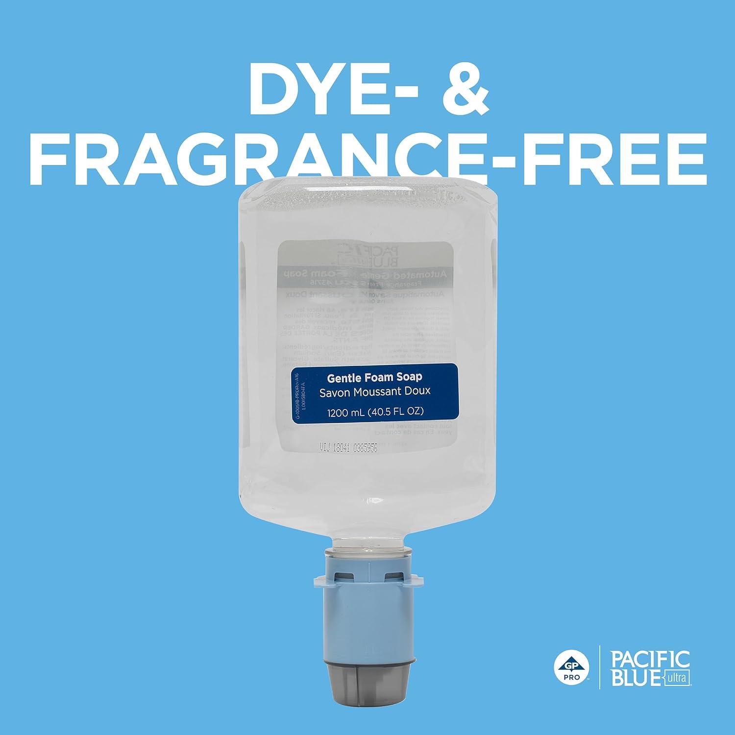 image:imagePacific Blue Ultra Gentle Foam Hand Soap Refill 43716 Compatible Only With Pacific Blue Ultra Automated Touchless Dispenser Dye and Fragrance Free 405 FL OZ Per Refill 3 Refills Per CaseUnscented
