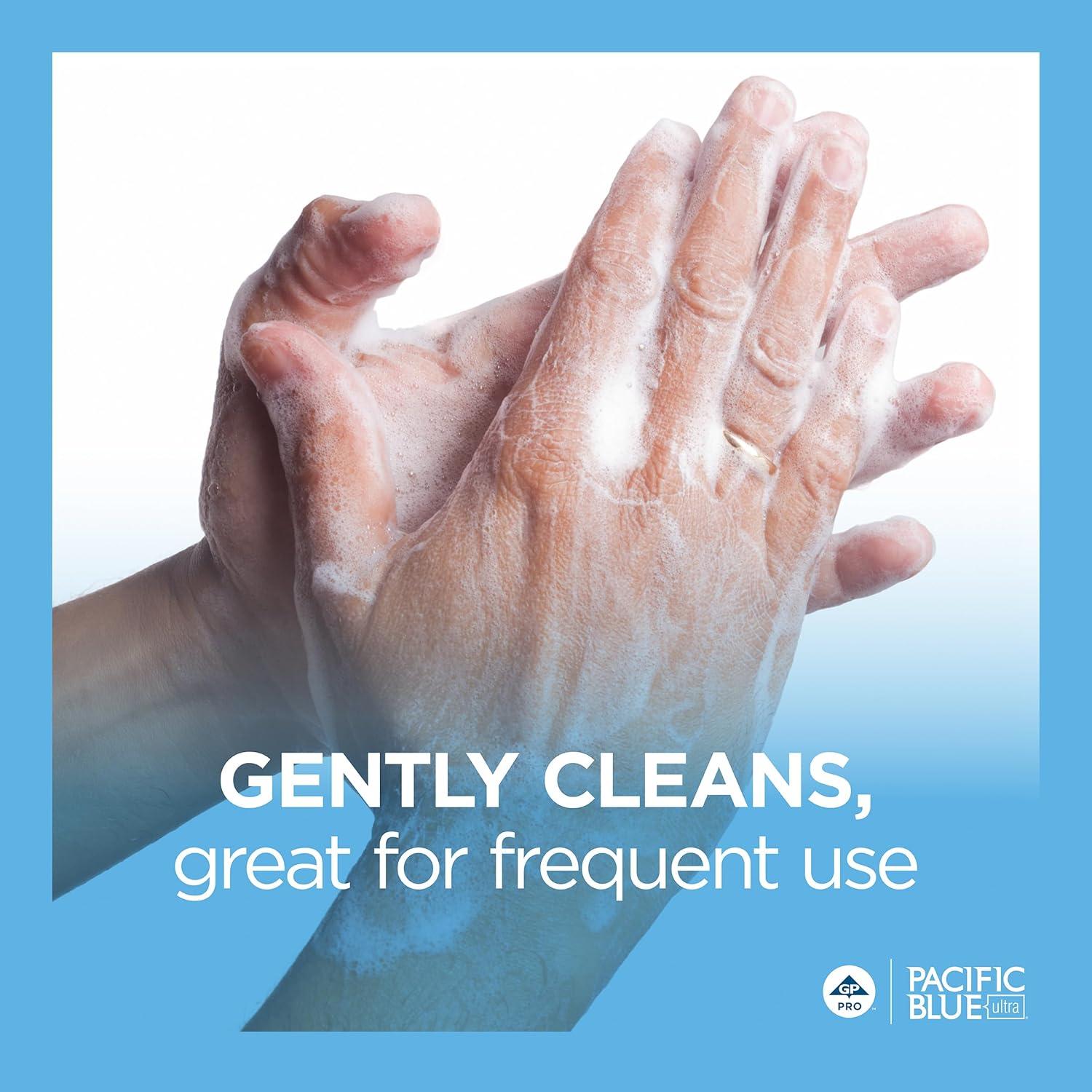 image:imagePacific Blue Ultra Gentle Foam Hand Soap Refill 43716 Compatible Only With Pacific Blue Ultra Automated Touchless Dispenser Dye and Fragrance Free 405 FL OZ Per Refill 3 Refills Per CaseUnscented