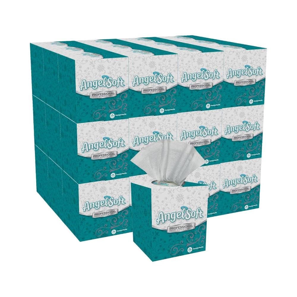 image:imageAngel Soft Professional Series 2Ply Facial Tissue 46580 96 Sheets 36 Boxes Bulk Pack Ideal for Bathrooms Meeting Rooms Reception Areas