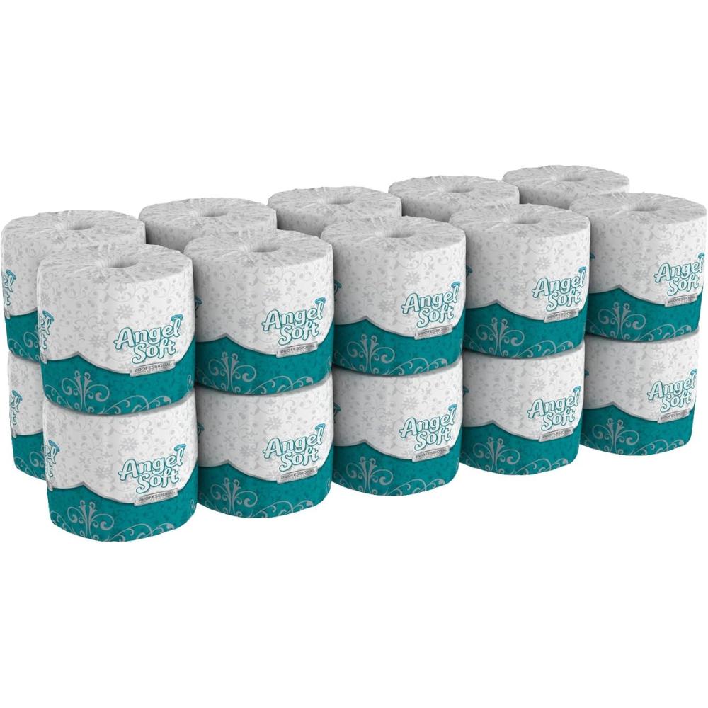 image:imageAngel Soft Professional Series by GeorgiaPacific PRO 2Ply Embossed Toilet Paper White Individually Wrapped 450 Sheets Per Roll 80 Toilet Tissue Rolls Per Case 16880450 Count Pack of 60