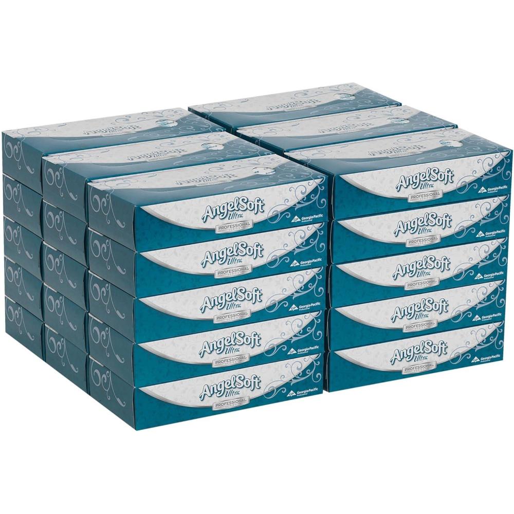 image:imageAngel Soft Ultra Professional Series Premium 2Ply Facial Tissue by GP PRO GeorgiaPacific Flat Box 48560 125 Sheets Per Box 30 Boxes Per CaseWhite