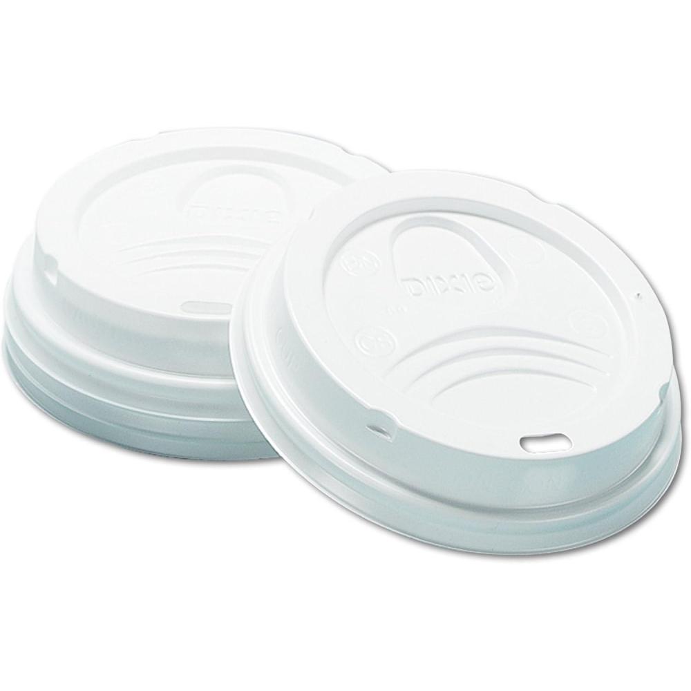 image:imageDixie 8 oz Dome Hot Coffee Cup Lids by GP PRO GeorgiaPacific Black DL9538B 1000 Count 100 Lids Per Sleeve 10 Sleeves Per Case SmallWhite