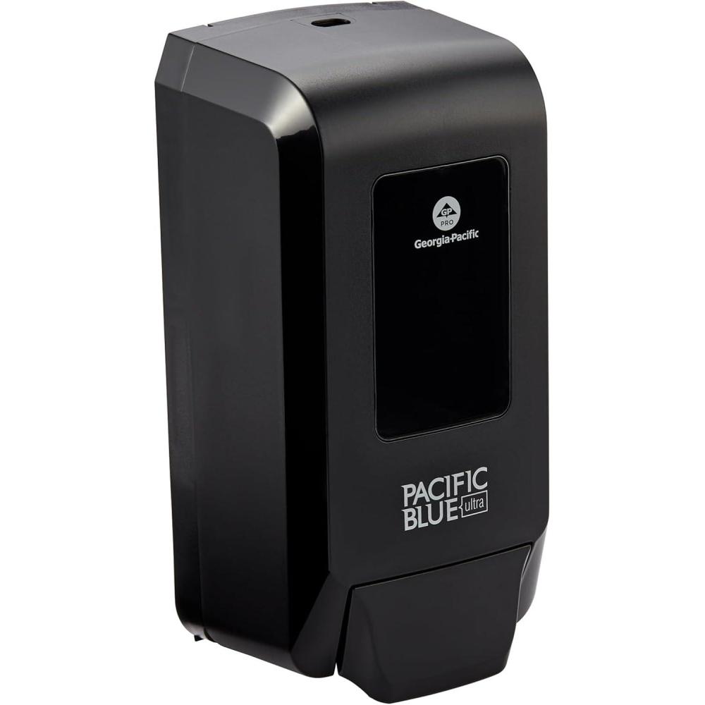 image:imageGeorgiaPacific 53590 Pacific Blue Ultra Automated Soap Dispenser Black Wall Mounted Easy To Install amp Maintain Batteries IncludedManual Push Dispenser