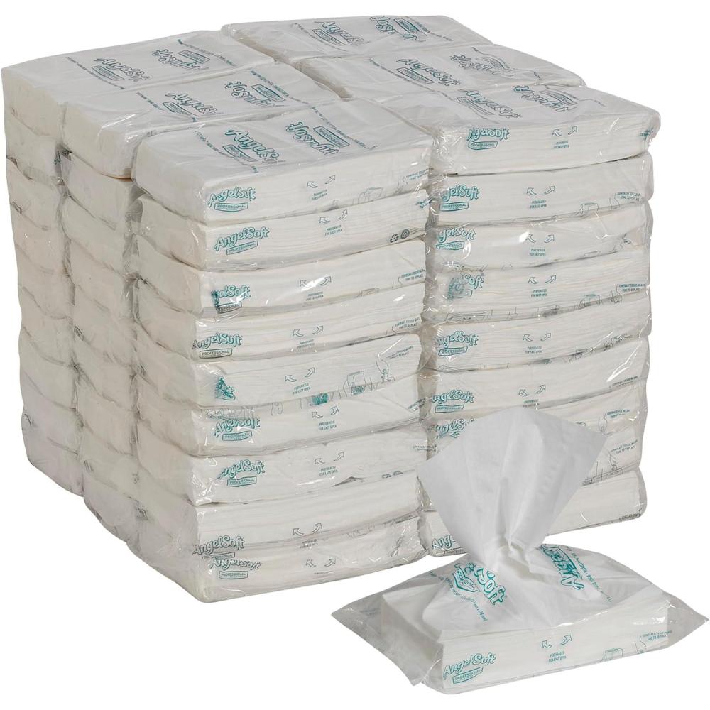 image:imageGeorgiaPacific Angel Soft Professional Series 2Ply Facial Tissue 48580 100 Sheets Per Box 30 Tissue Flat Boxes Per Bulk Case1 Count Pack of 54