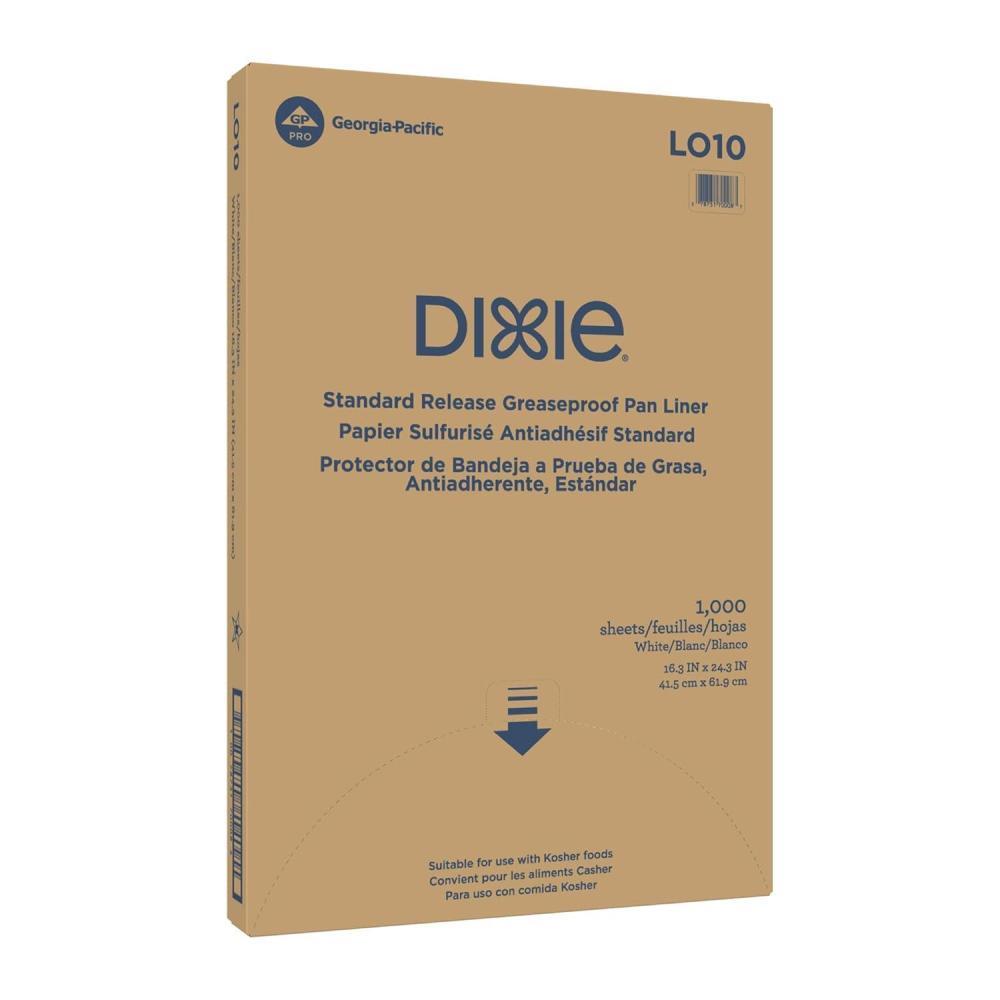 image:imageGeorgiaPacific Dixie GreaseProof NonStick Pan Liner by GP PRO GeorgiaPacific White LO10 24375 Length x 16375 Width Case of 1000