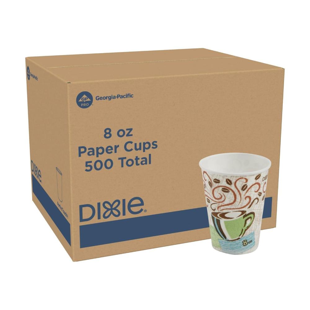 image:imageGeorgiaPacific Dixie PerfecTouch 12 oz Paper Coffee Cups By GP PRO Coffee Haze Design 1000 Count 50 Disposable Cups Per Pack 20 Packs Per Case 5342CD25 Count Pack of 20