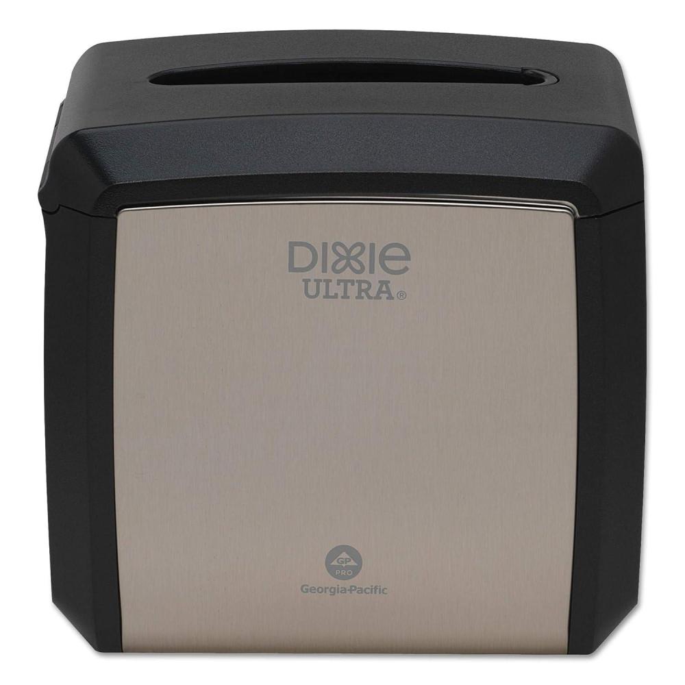 image:imageGeorgiaPacific Dixie Ultra Tabletop Interfold Napkin Dispenser by GP PRO GeorgiaPacific Black 54527A Holds 275 Napkins 7600 W x 6100 D x 7200 HStainless Steel